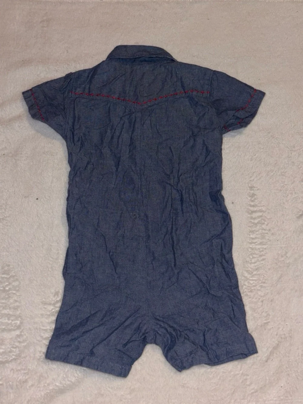 Old navy blue Chambray Shortall for Kids